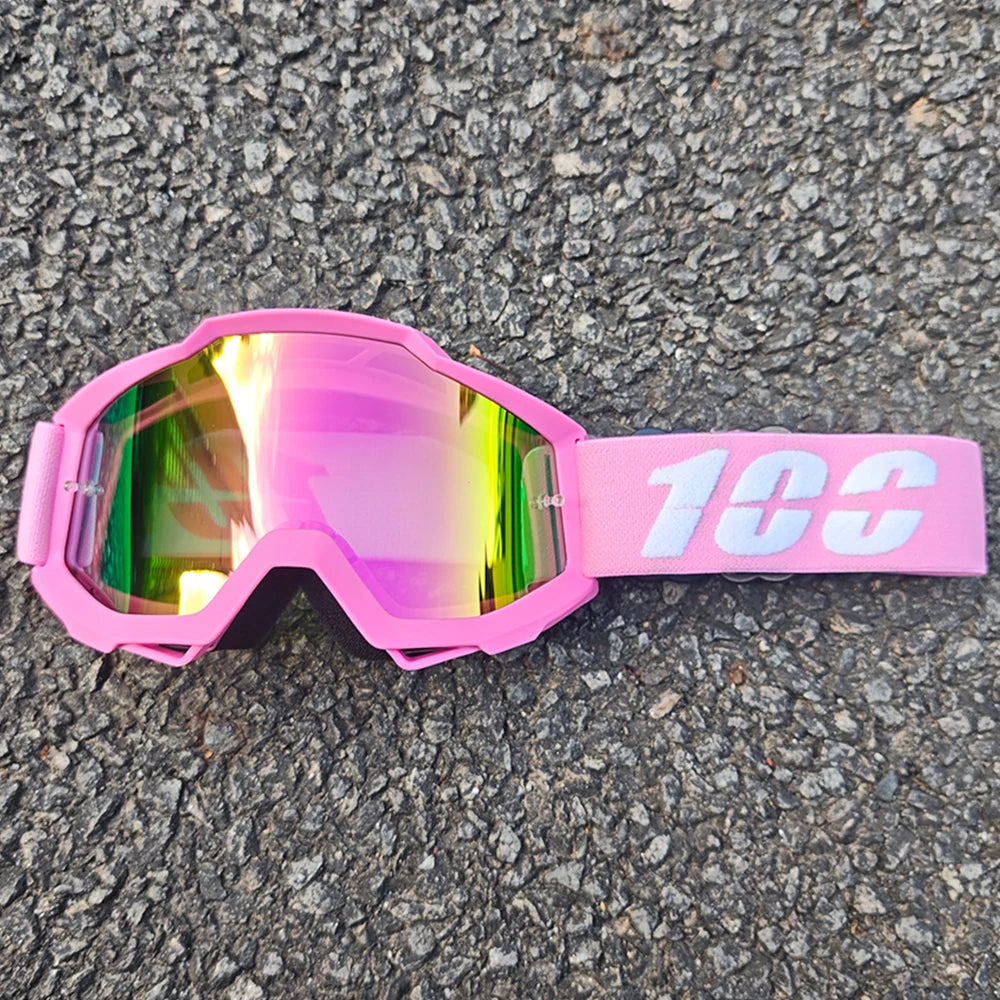 Durable Motocross Racing Glasses Windproof Dustproof Sandproof Motorcycle Goggles for MTB Cycling Riding