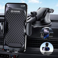360° Rotatable Car Phone Holder, Dashboard, Windshield & Air Vent Mount for 4.0"-7.0" Smartphones (Iphone, Etc)